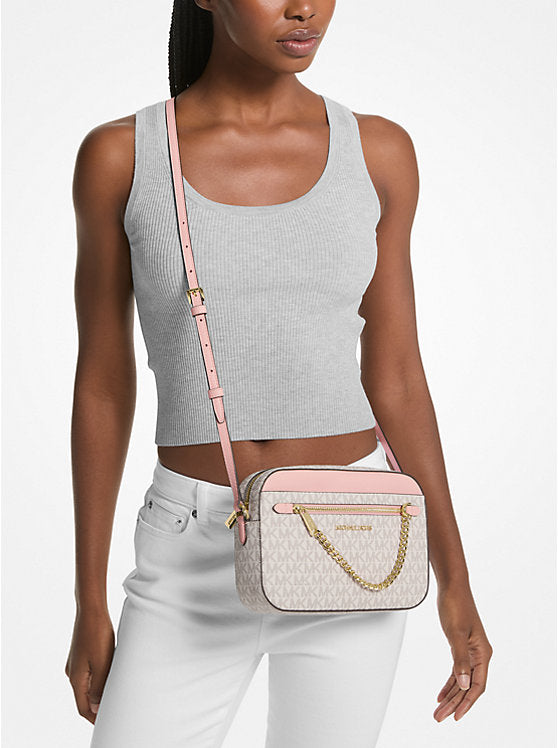 Jet Set Large Logo Crossbody Bag 'Pwd Blush Mlt'