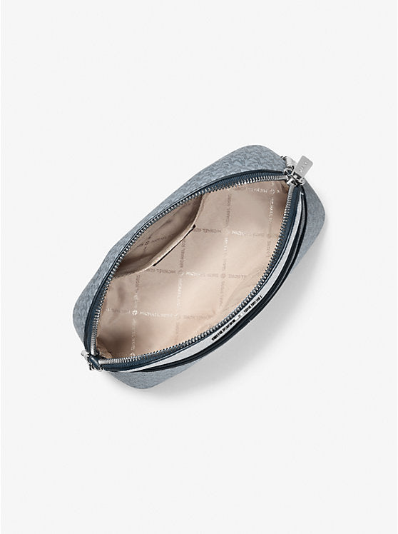 Jet Set Travel Medium Color-Block Signature Logo Crossbody Bag 'Admiral Blue'