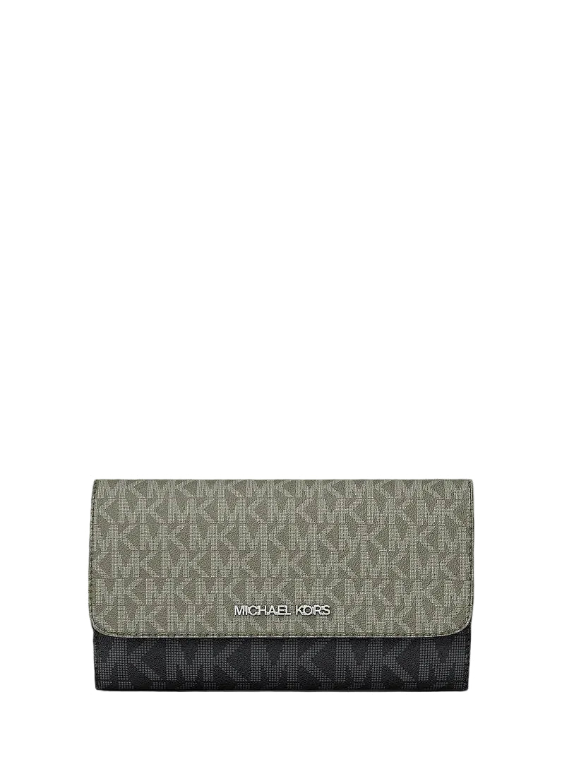 Jet Set Travel Signature Logo Tri-Fold Wallet - Olive – Olive