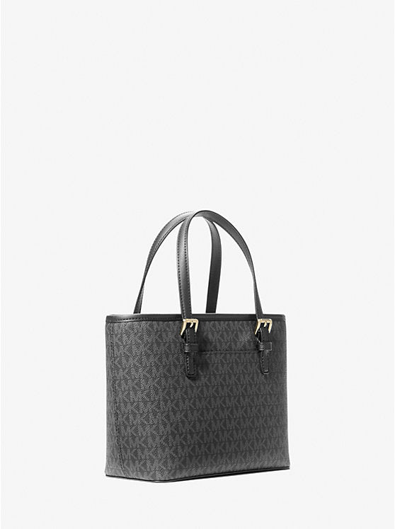 Jet Set Travel Extra-Small Logo Top-Zip Tote Bag 'Black'
