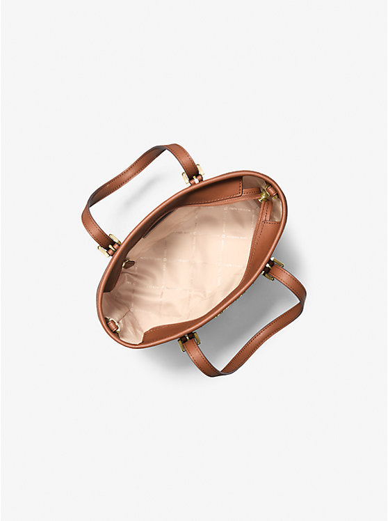 Jet Set Travel Extra-Small Logo Top-Zip Tote Bag 'Brown'