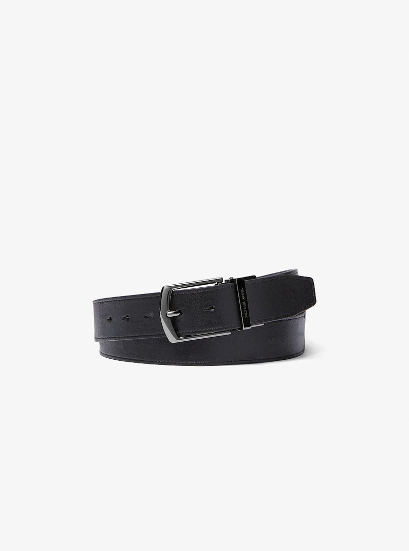 Michael Kors 4-In-1 Signature Logo Belt Box Set Admrl/Plblue in Admiral/Pale Blue – Reversible Design Displayed