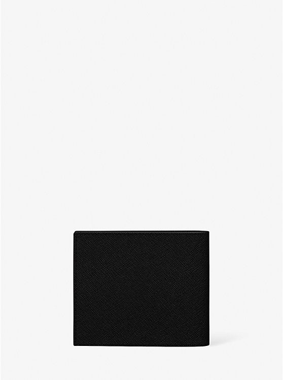 Cooper Saffiano Leather Billfold Wallet With Passcase 'Black'