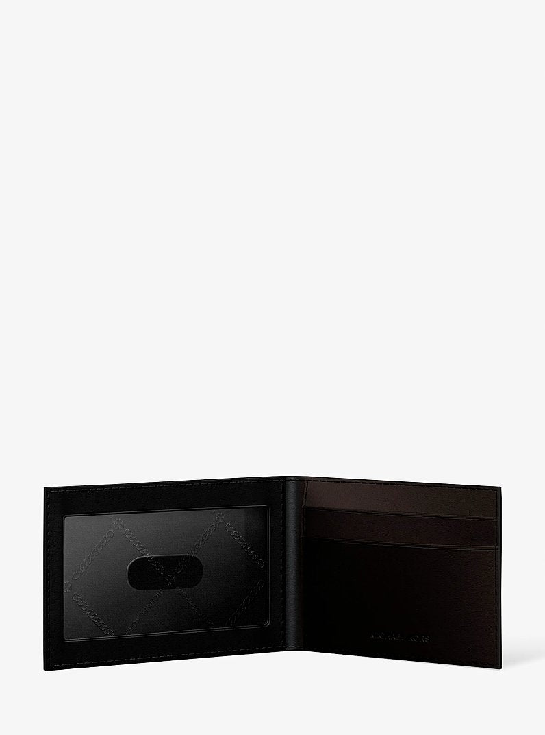 Michael Kors Cooper Saffiano Leather Billfold Wallet With Passcase Black in Black – Interior Compartments Detail