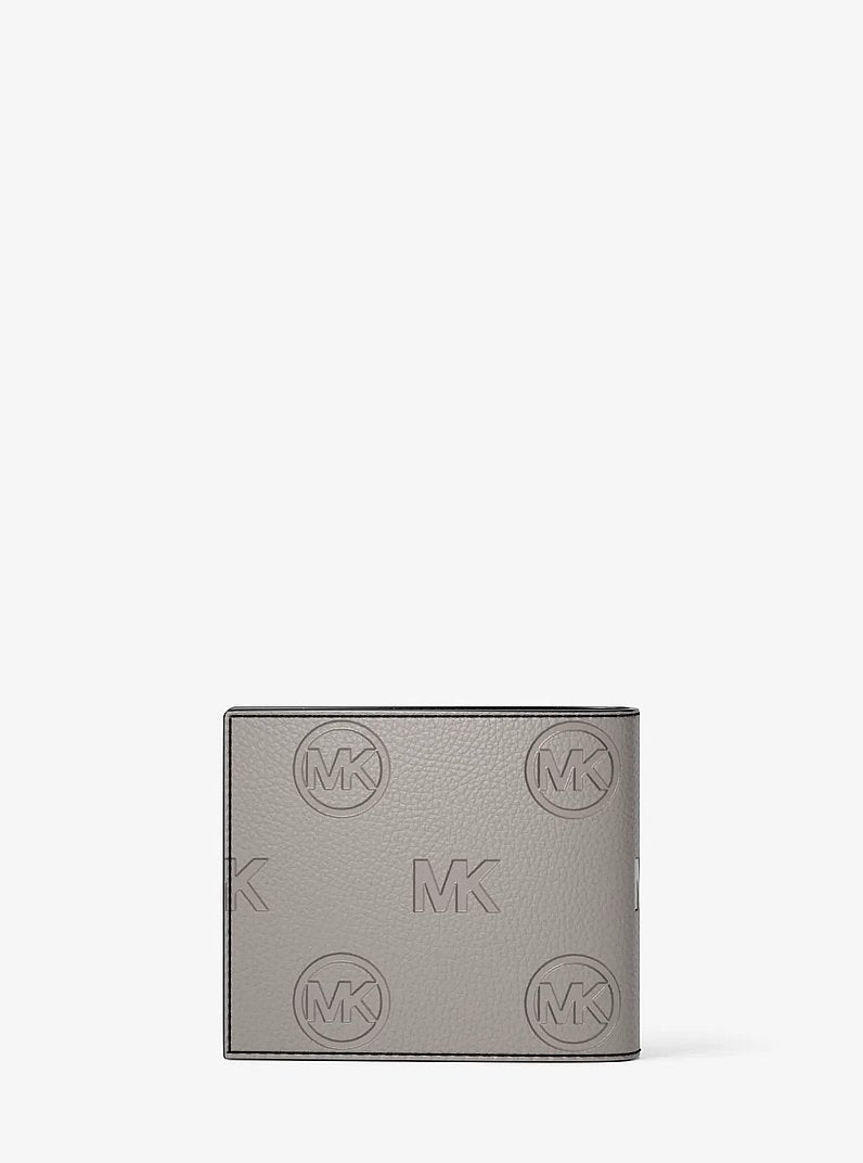 Michael Kors Cooper Logo Debossed Billfold Wallet With Passcase Pearl Grey in Pearl Grey – Interior Compartments Detail