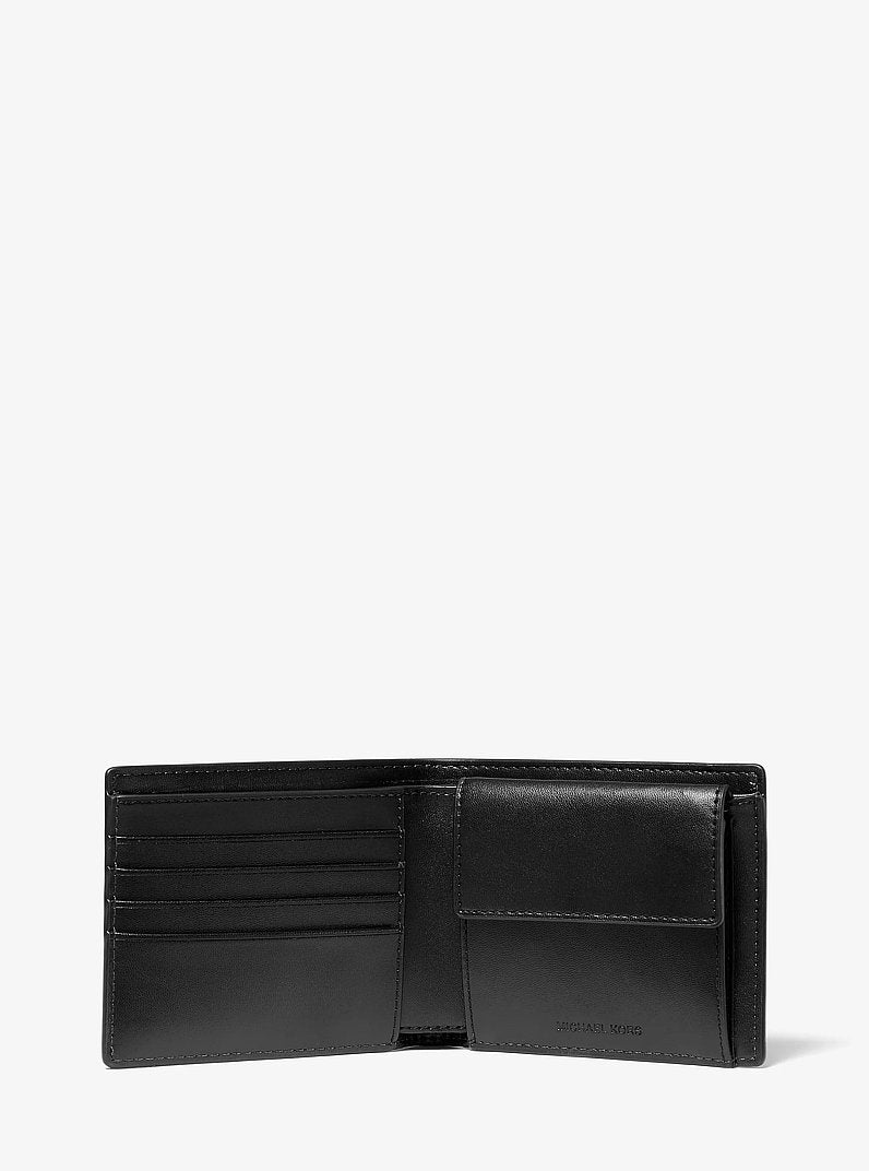 Michael Kors Cooper Logo Billfold Wallet With Coin Pouch Admrl/Plblue in Admiral/Pale Blue – Exterior Back View
