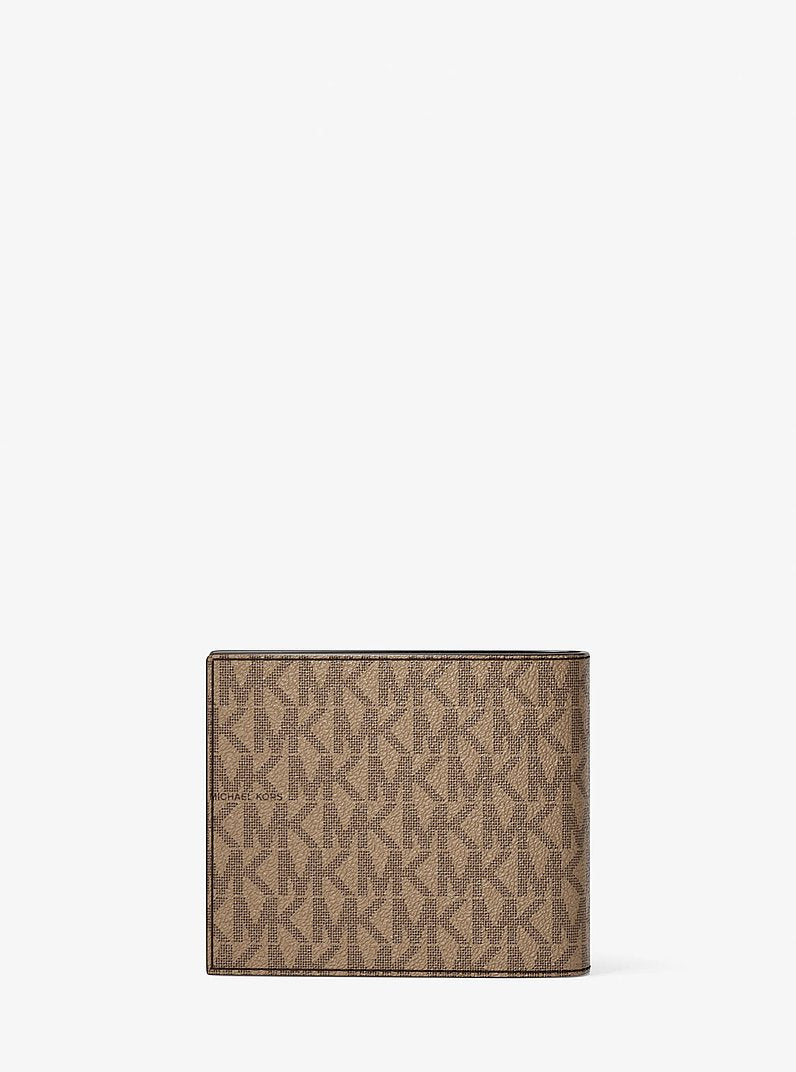 Michael Kors Cooper Logo Billfold Wallet With Passcase Camel in Camel – Interior Compartments Detail