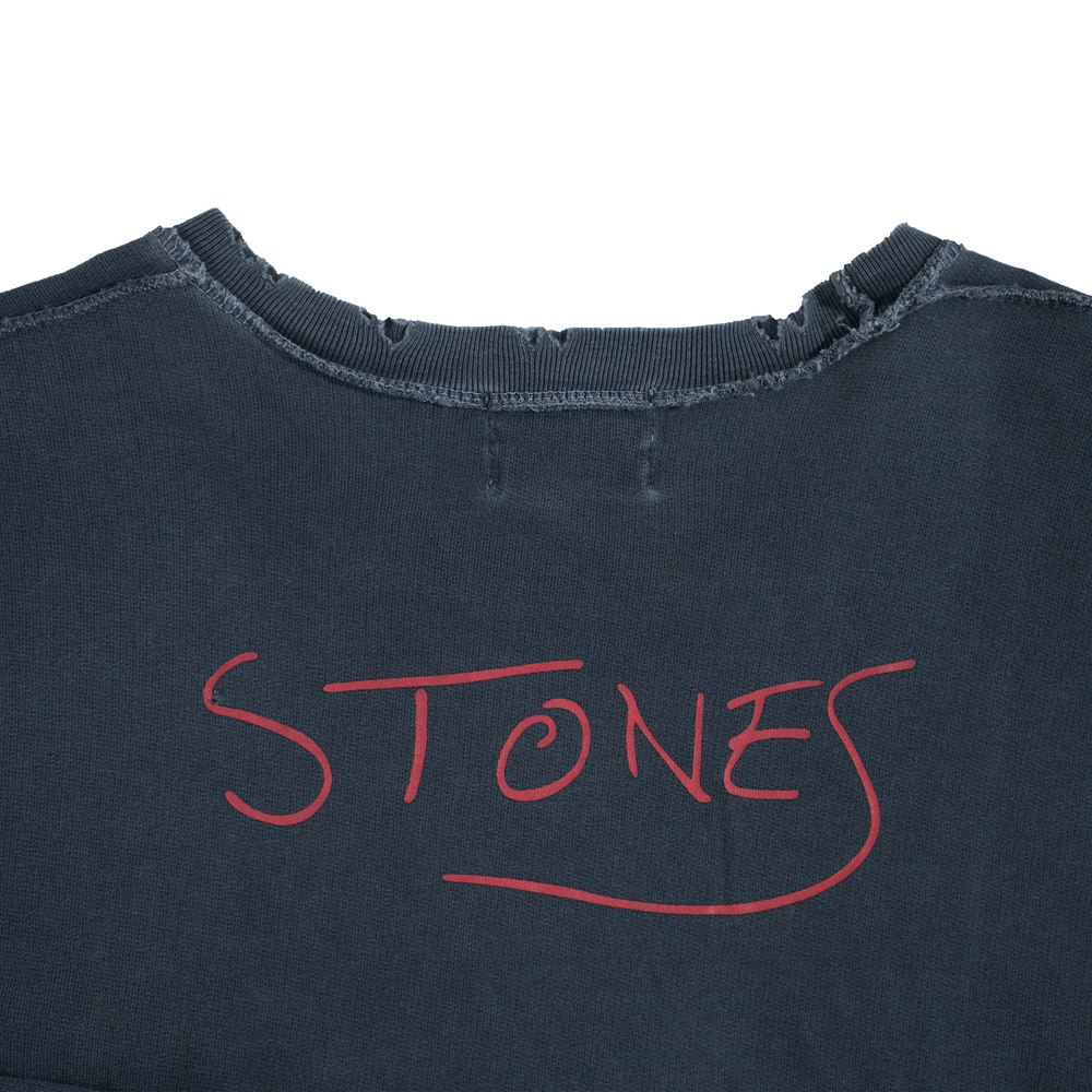 The Rolling Stones Brazil Team Big Logo Distressed Long Sleeve T-shirt