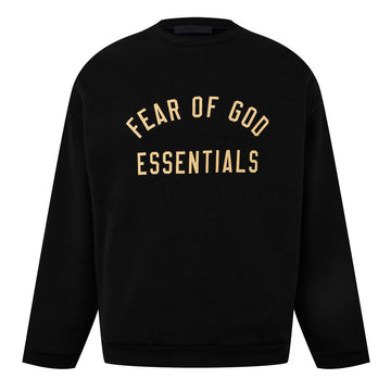 essential ss25 black & gold crewneck streetwear apparel
