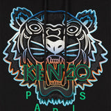 Gradient Tiger Hoodie Black Blue