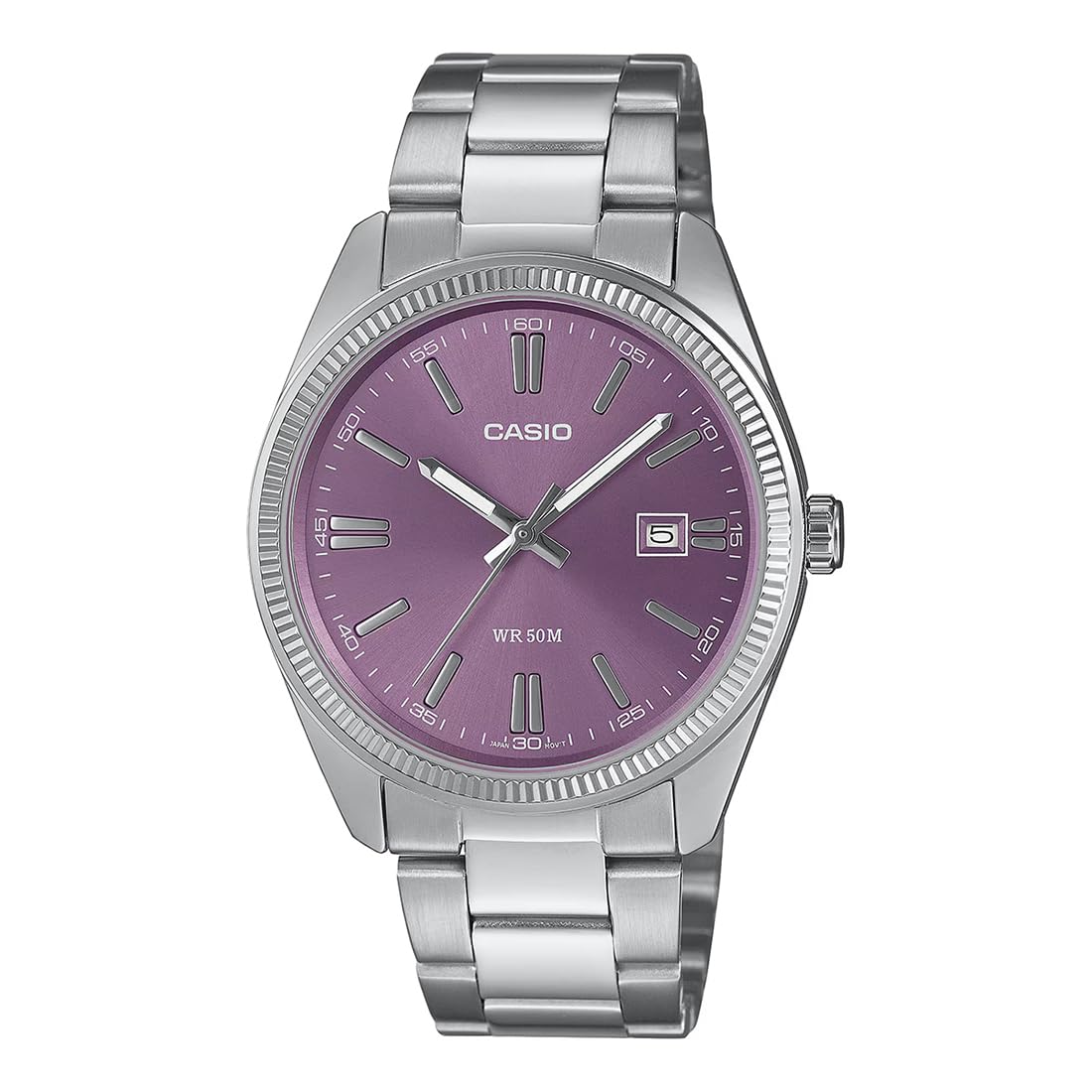 Casio Enticer MTP-1302PD-6AVEF | Purple Dial Ion-Plated Mens Watch