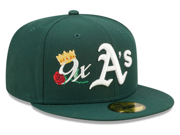New era green Oakland athletics 59fifty Fitted Cap