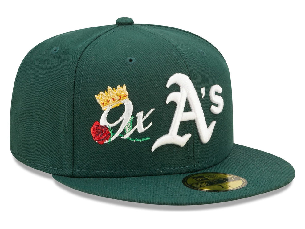 New era green Oakland athletics 59fifty Fitted Cap