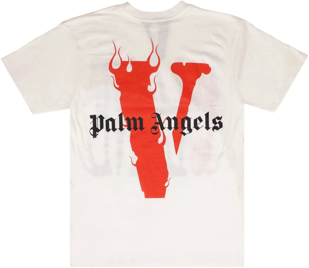Vlone x Palm Angels Logo T-Shirt 'White/Red