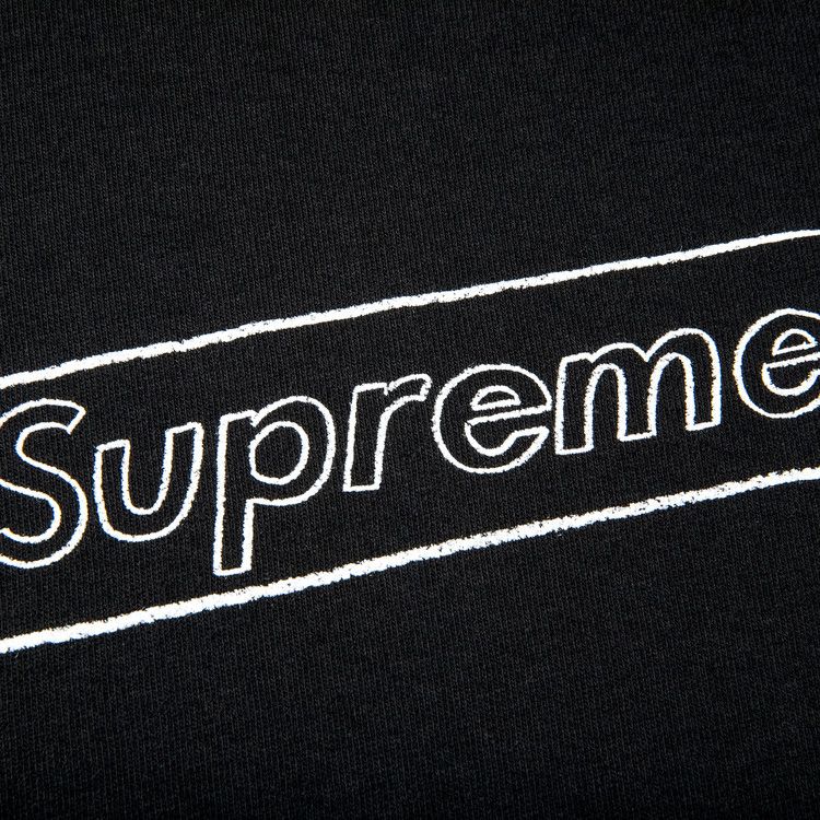 Supreme x KAWS Chalk Logo Tee 'Black' | Supreme – Free Society