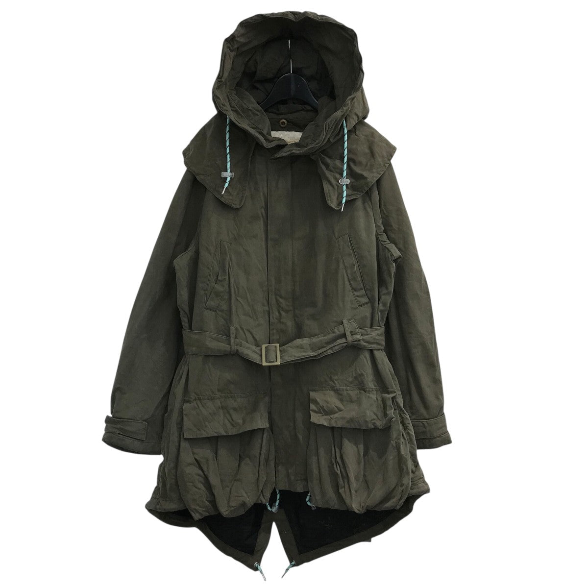 Off-White Mod Coat With Liner Khaki - Pre-owned