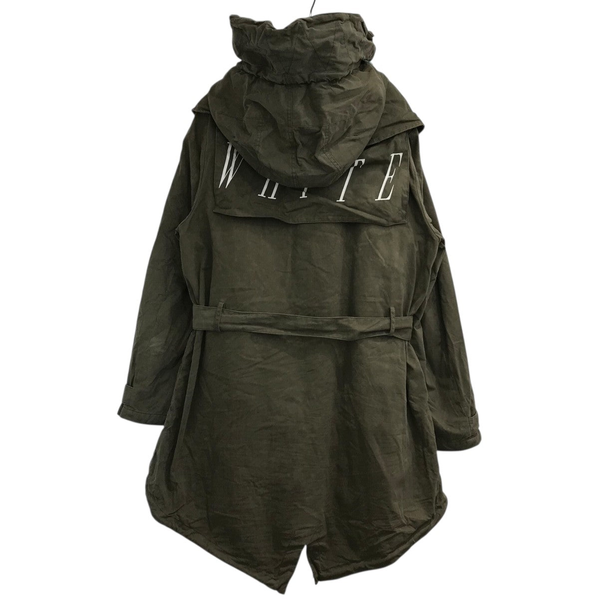 Off-White Mod Coat With Liner Khaki - Pre-owned
