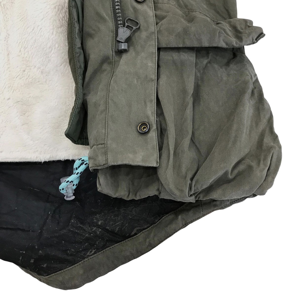 Off-White Mod Coat With Liner Khaki - Pre-owned