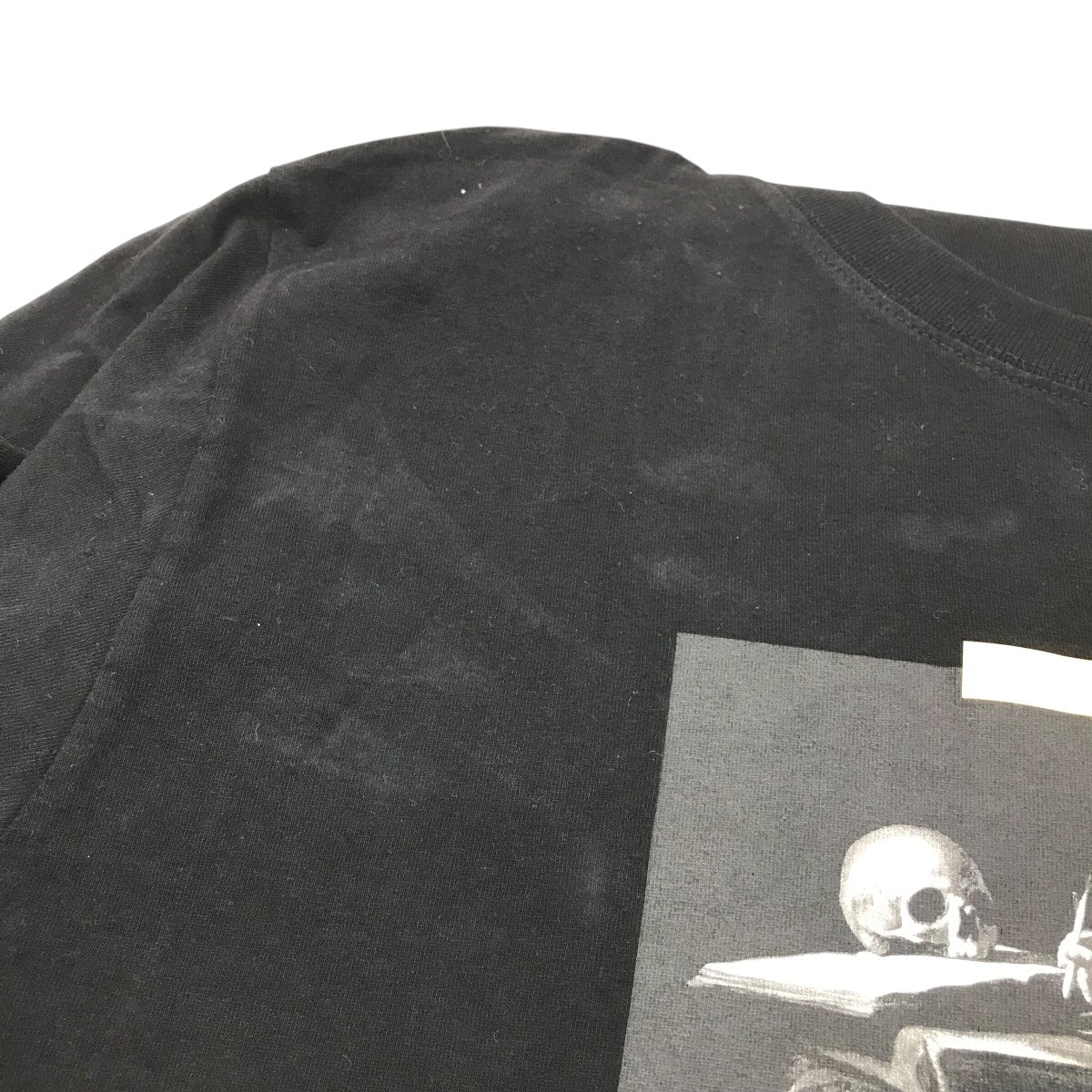 Off-White T-Shirt Layered Hoodie Black - Pre-owned