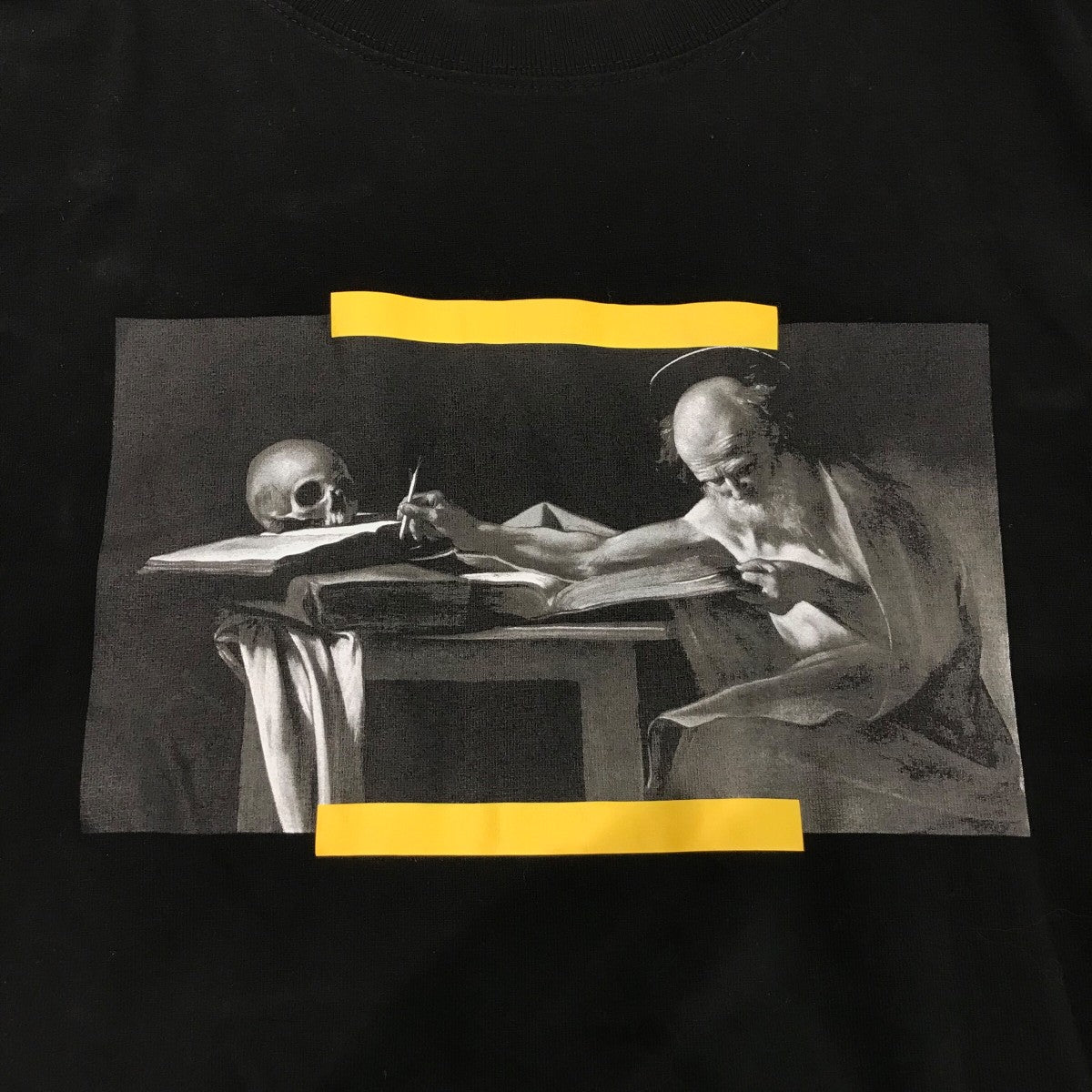 Off-White T-Shirt Layered Hoodie Black - Pre-owned