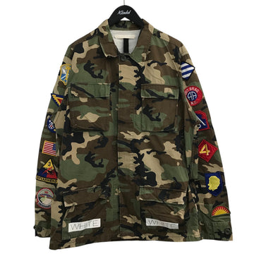 Off-White Camouflage Jacket Green - Pre-owned