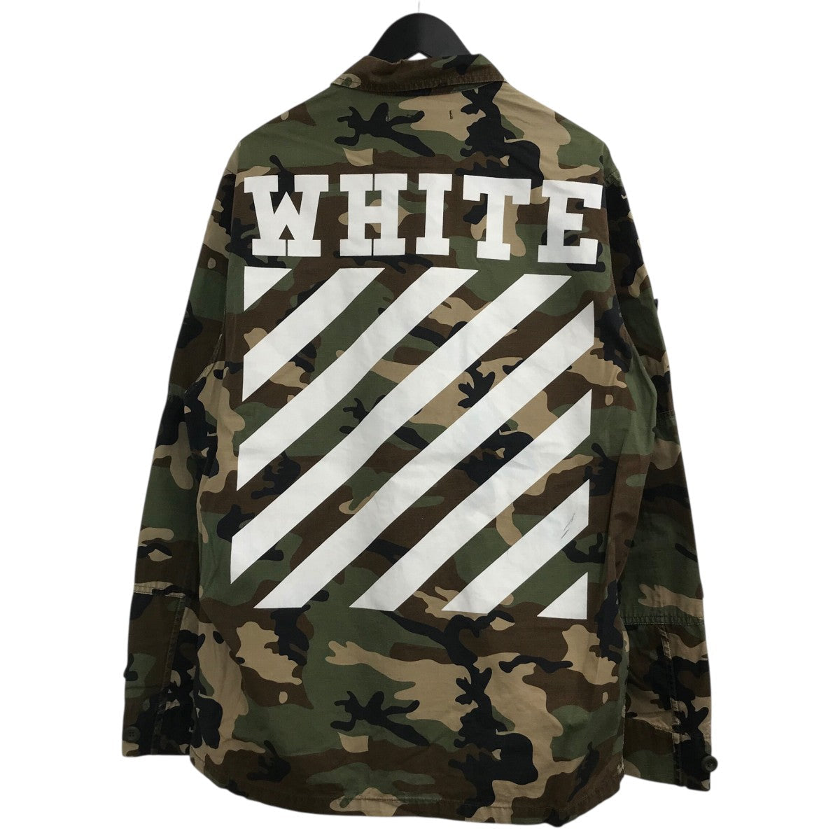 Off-White Camouflage Jacket Green - Pre-owned