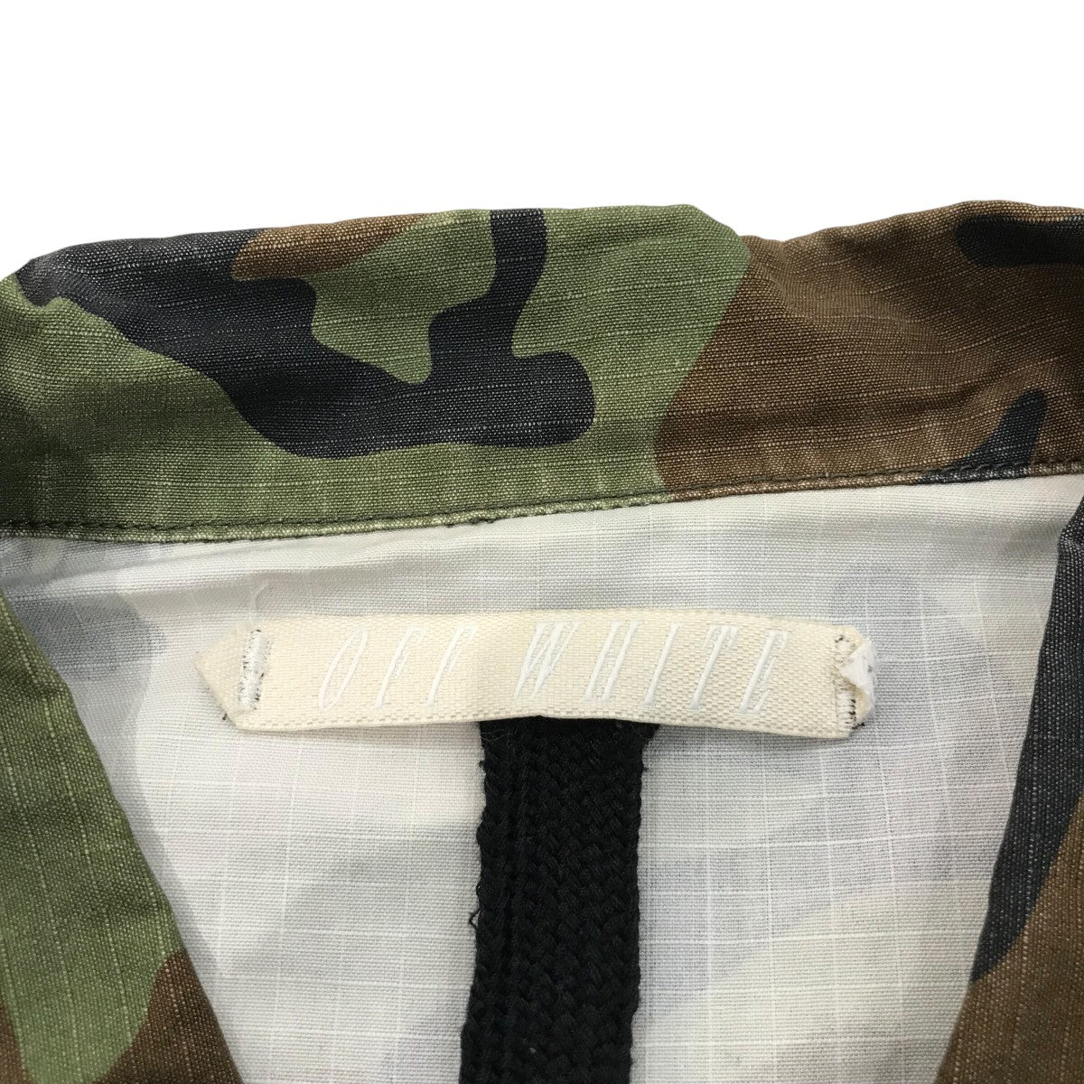 Off-White Camouflage Jacket Green - Pre-owned