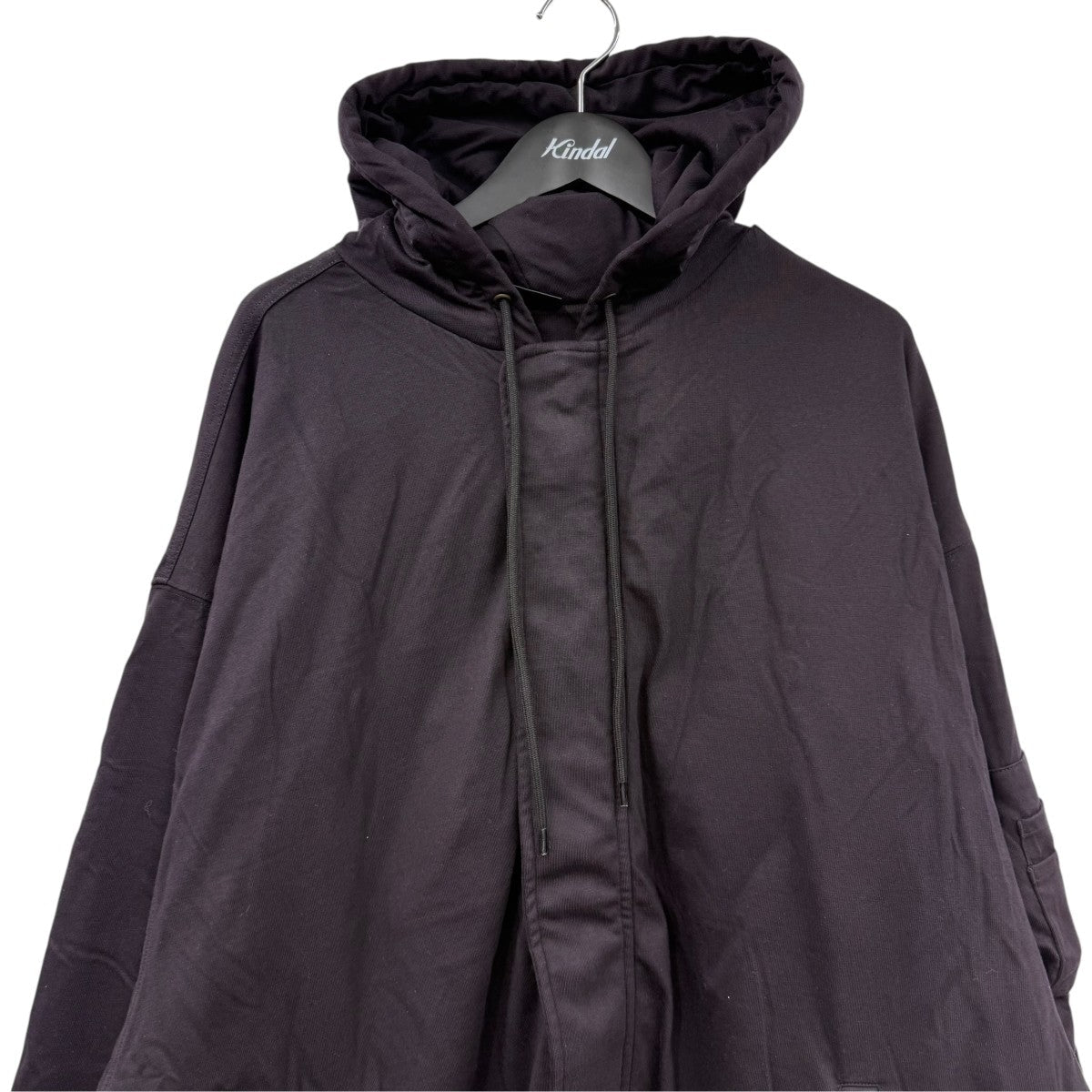 Balenciaga Painted Hooded Bomber Jacket Dark Navy - Pre-owned