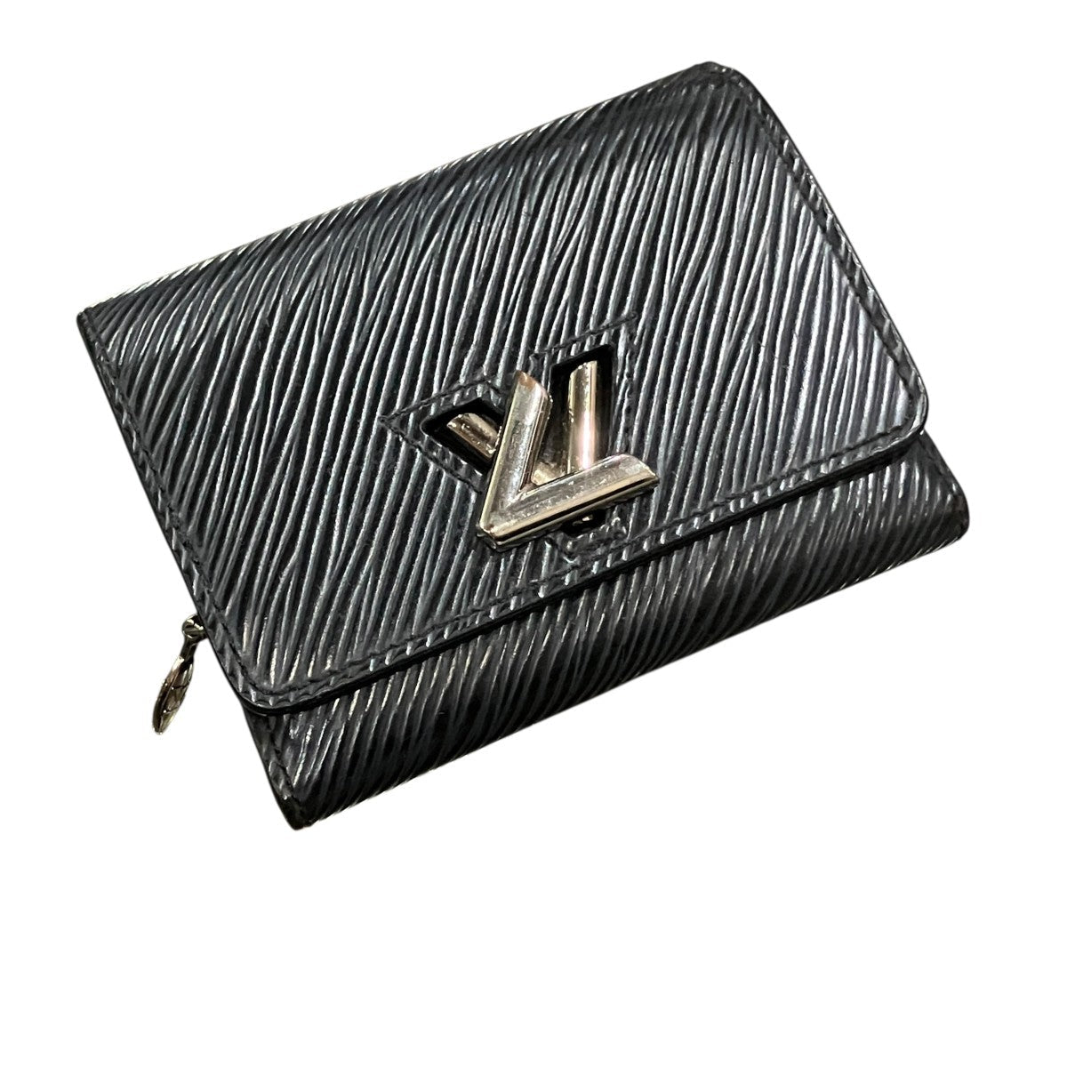 Louis Vuitton Monogram Empreinte Unvelop Carte De Visit Bifold Wallet Navy - Pre-owned