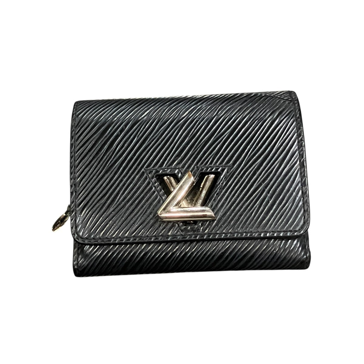 Louis Vuitton Monogram Empreinte Unvelop Carte De Visit Bifold Wallet Navy - Pre-owned