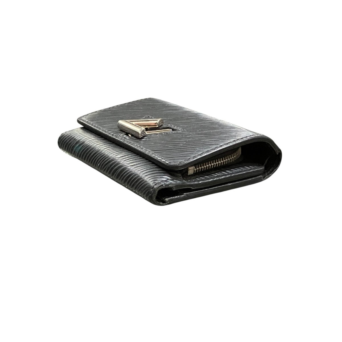 Louis Vuitton Monogram Empreinte Unvelop Carte De Visit Bifold Wallet Navy - Pre-owned