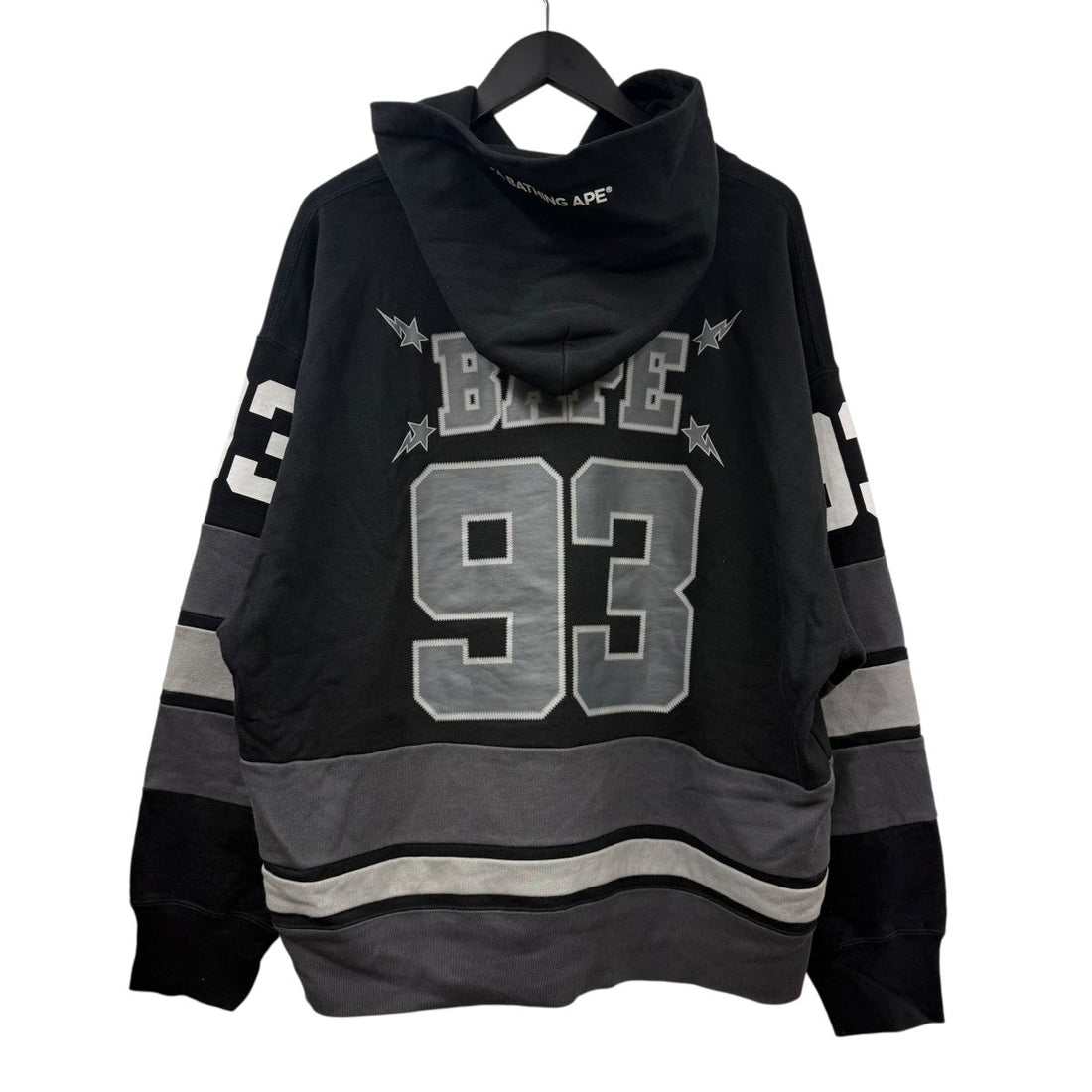 A Bathing Ape Logo Pullover Hoodie Black