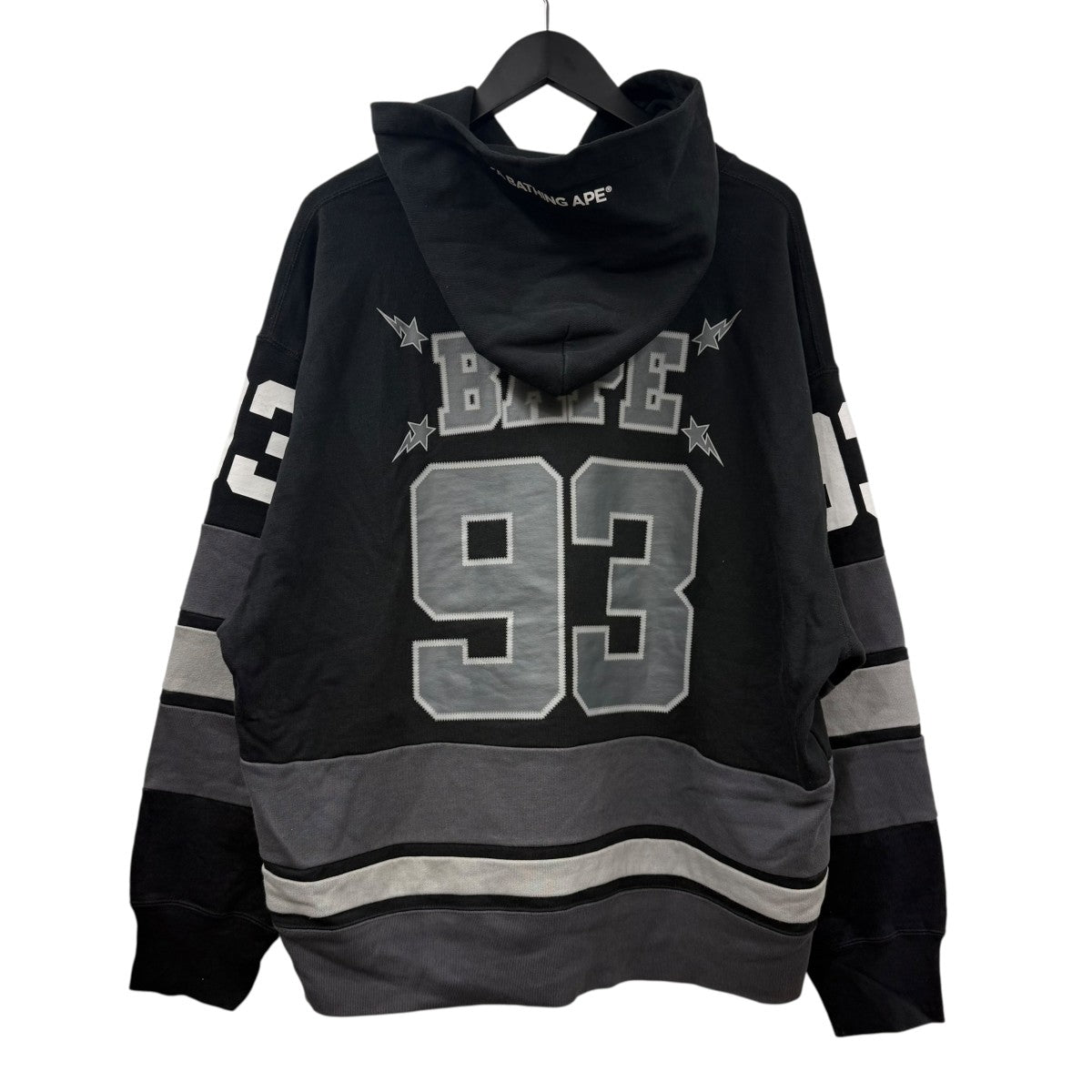 A Bathing Ape Logo Pullover Hoodie Black - Pre-owned