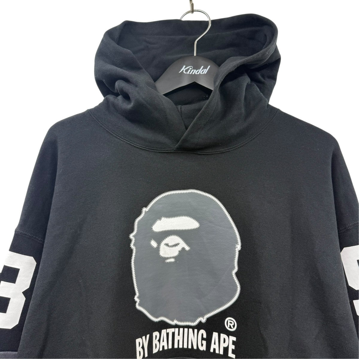 A Bathing Ape Logo Pullover Hoodie Black - Pre-owned