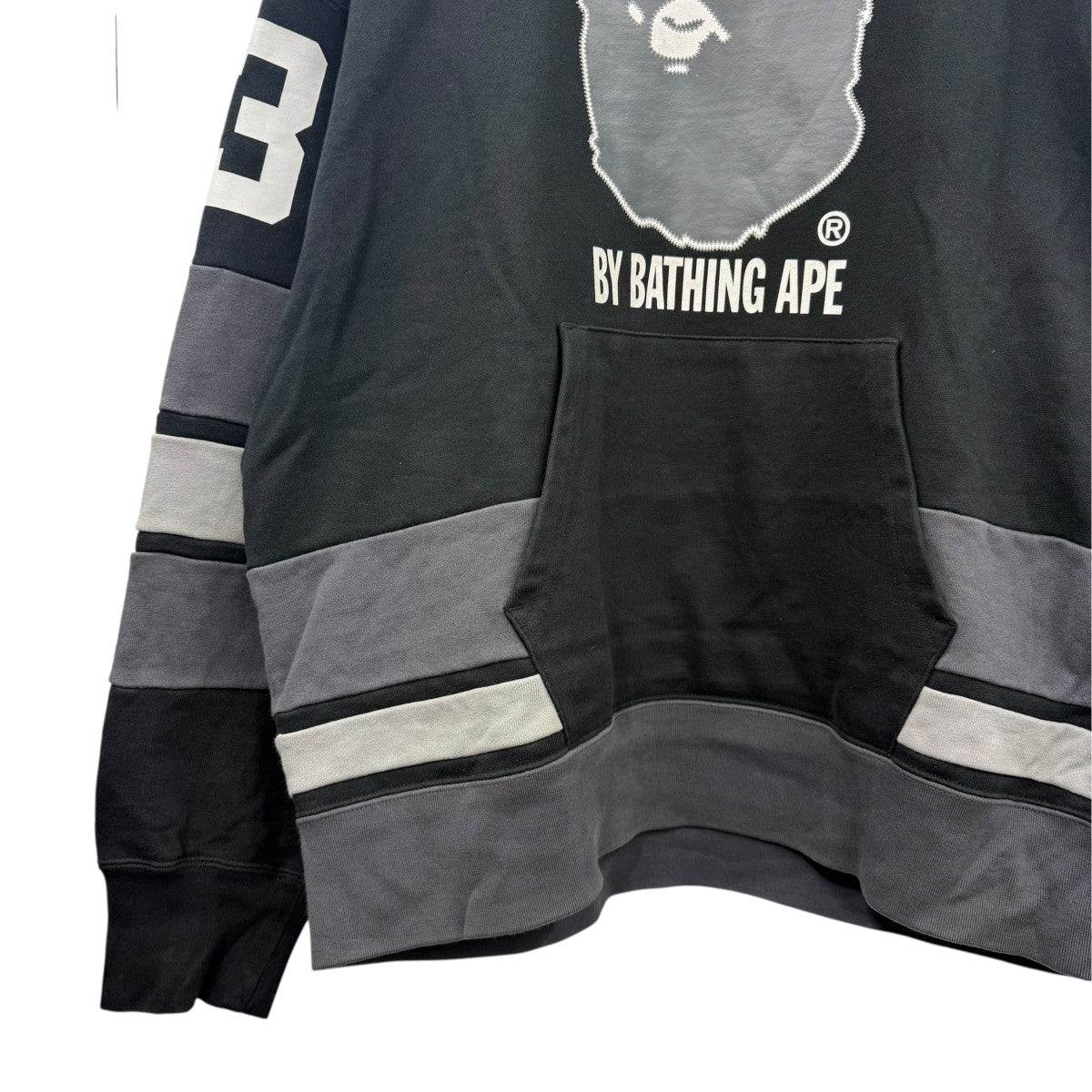 A Bathing Ape Logo Pullover Hoodie Black - Pre-owned