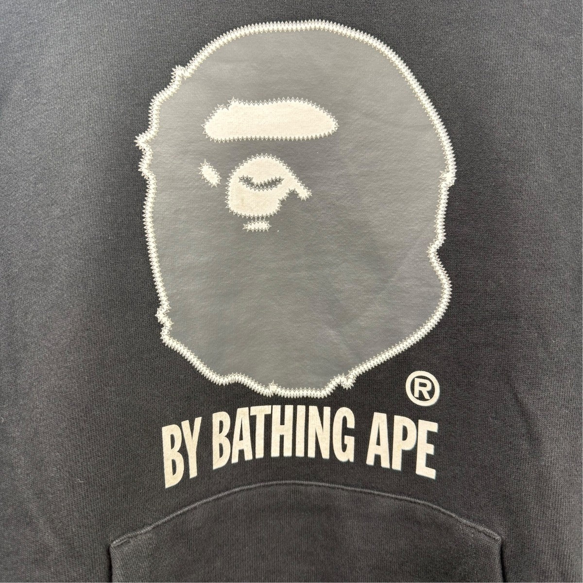 A Bathing Ape Logo Pullover Hoodie Black - Pre-owned