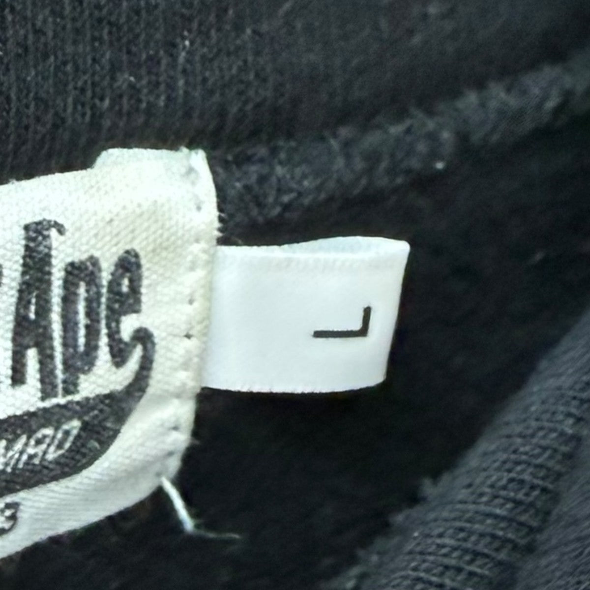 A Bathing Ape Logo Pullover Hoodie Black - Pre-owned