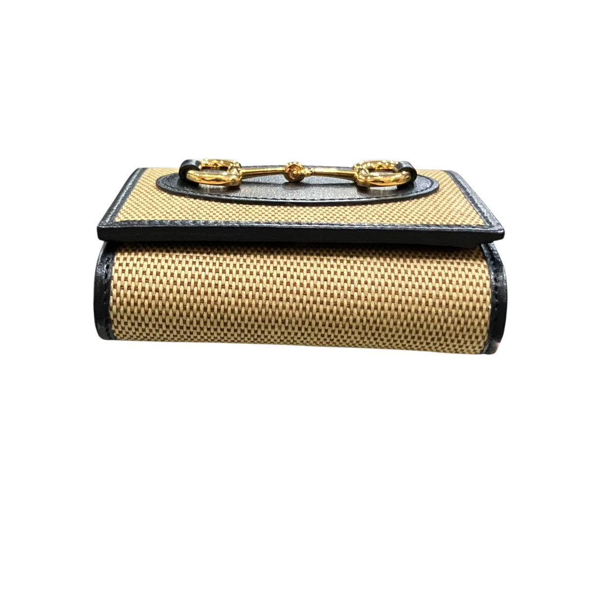 Gucci Horsebit Canvas Wallet Brown / Black - Pre-owned