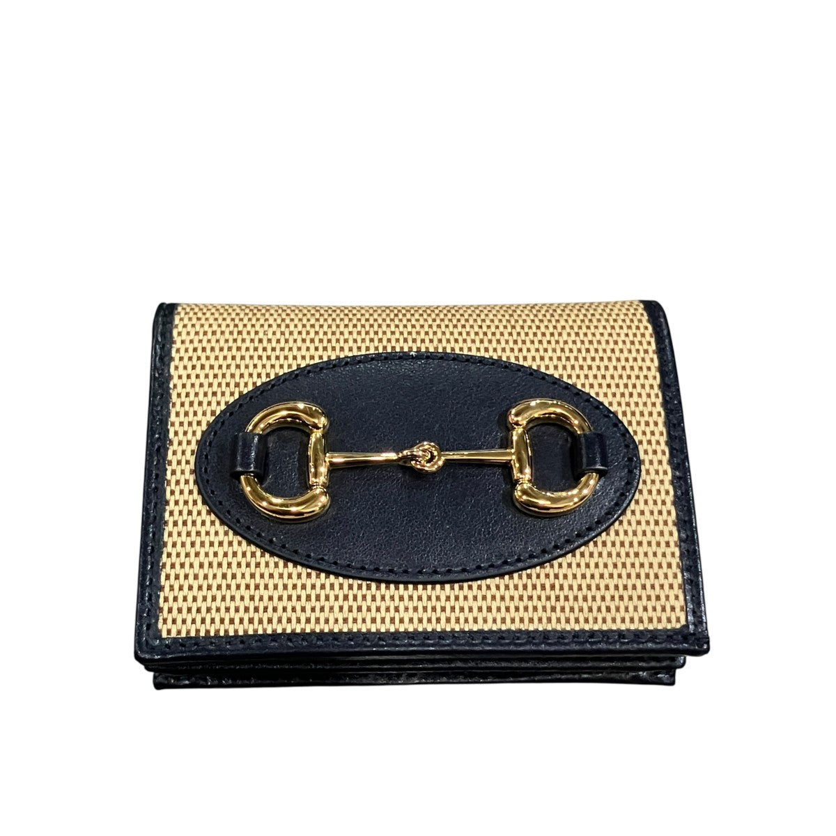 Gucci Horsebit Canvas Wallet Brown / Black - Pre-owned