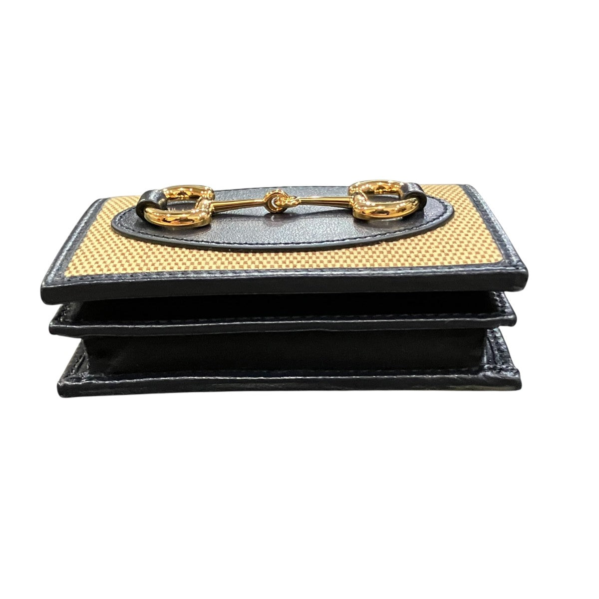 Gucci Horsebit Canvas Wallet Brown / Black - Pre-owned
