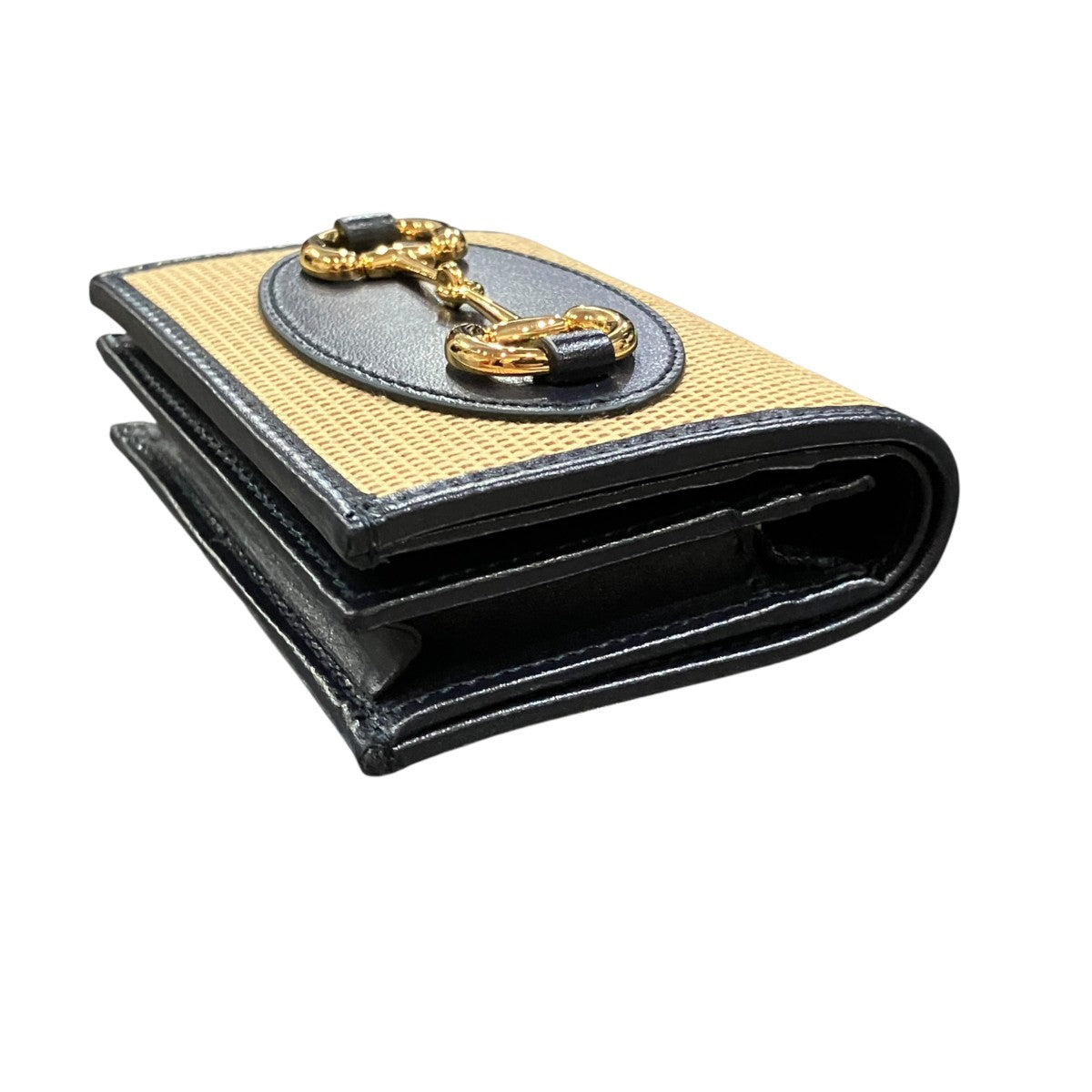 Gucci Horsebit Canvas Wallet Brown / Black - Pre-owned