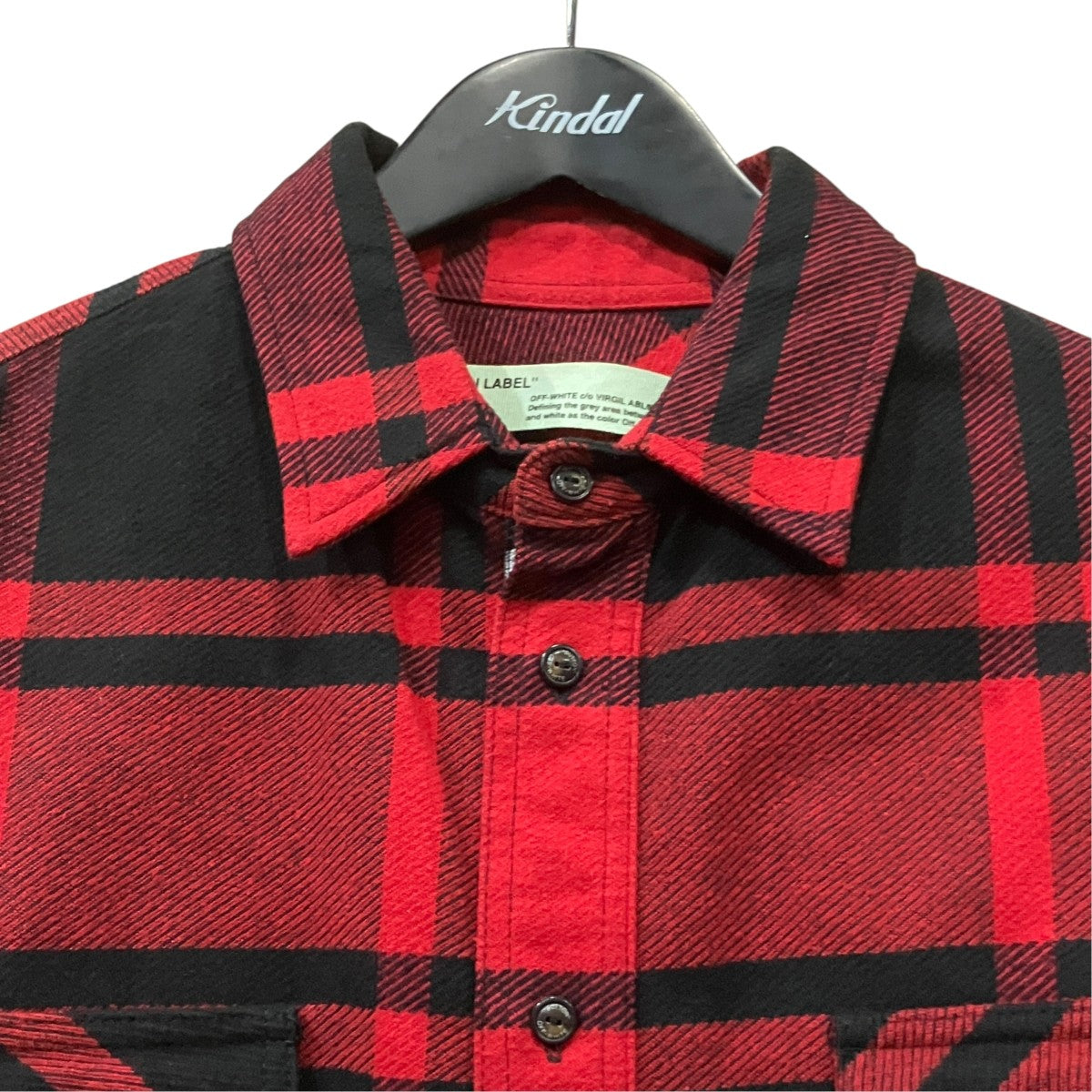 Off-White Check Shirt Red - Pre-owned