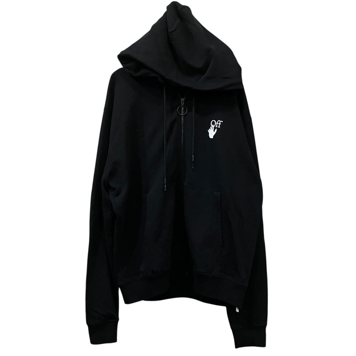 Off-White Zip Hoodie Black - Pre-owned
