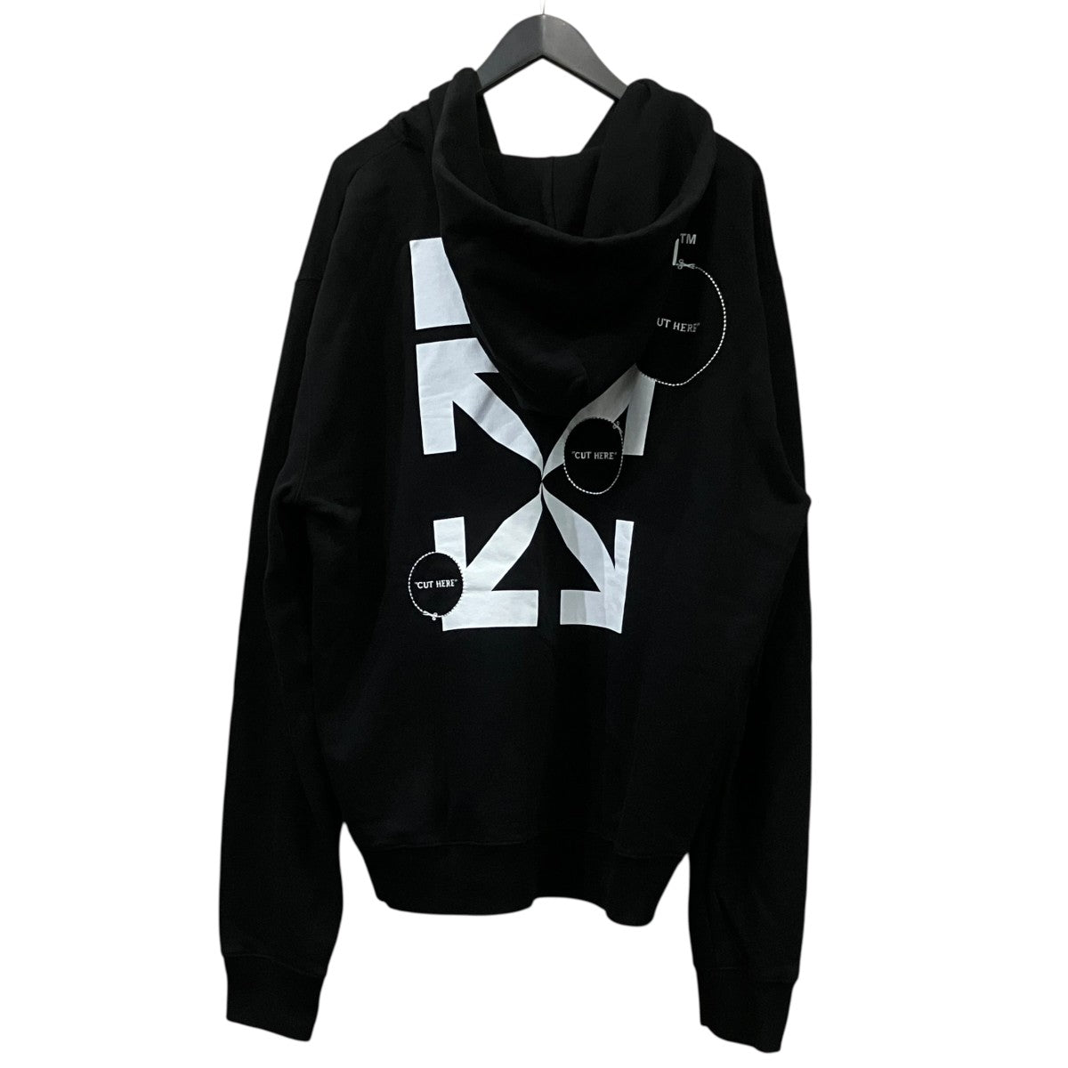 Off-White Zip Hoodie Black - Pre-owned