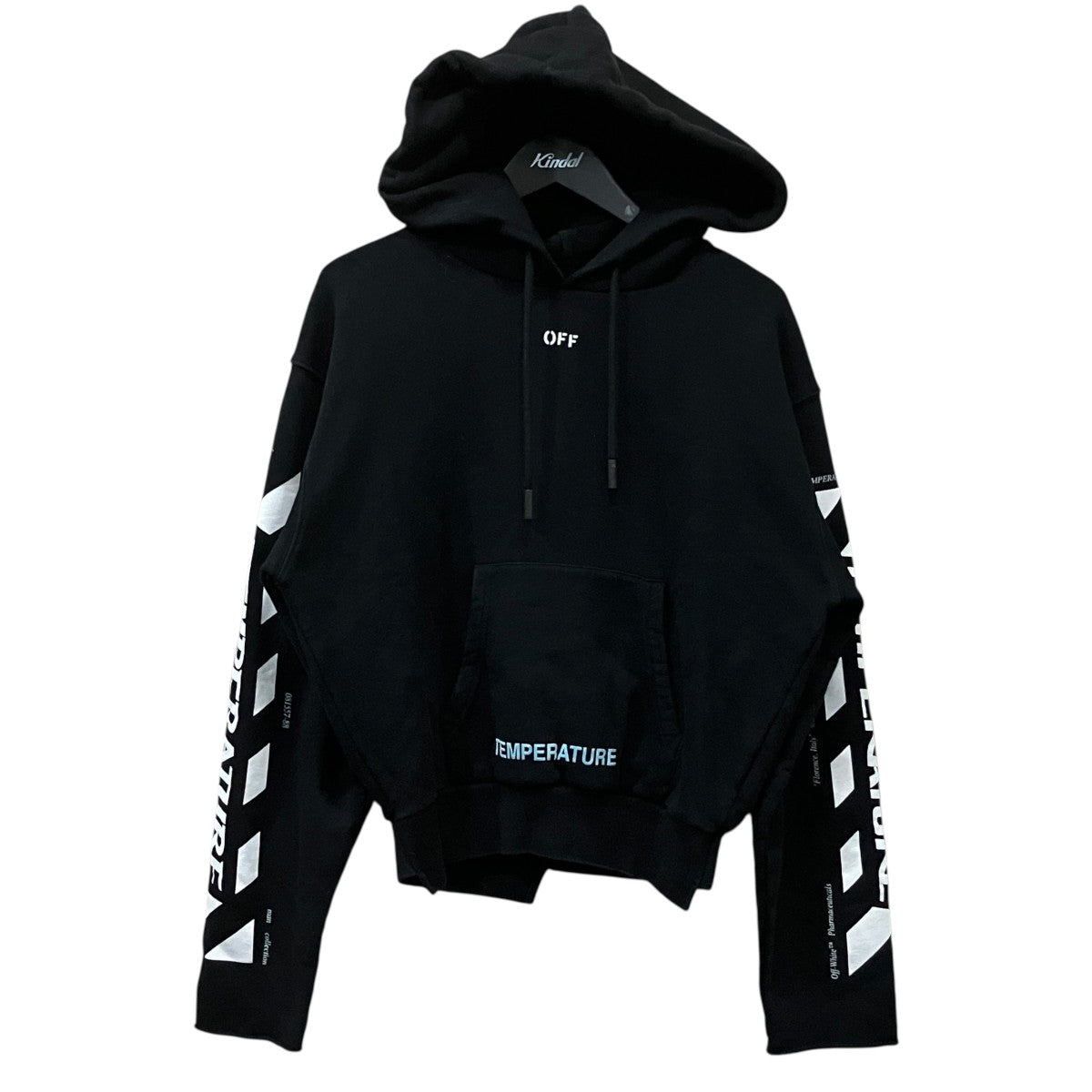 Off-White Pullover Hoodie Black - Pre-owned