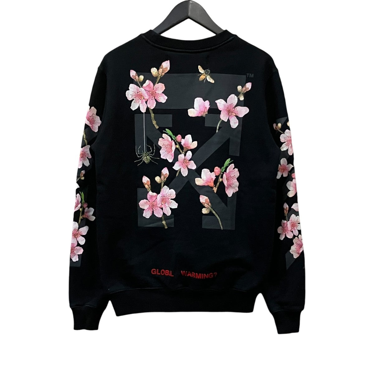 Off-White Crew Neck Sweatshirt Black - Pre-owned