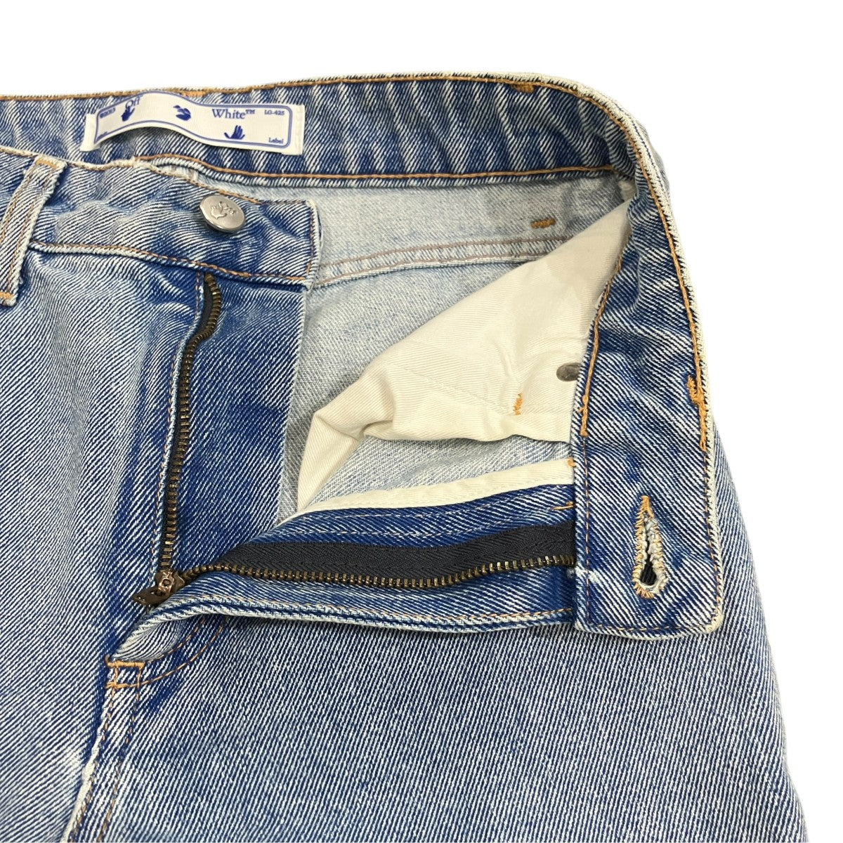 Off-White Denim Pants Indigo - Pre-owned