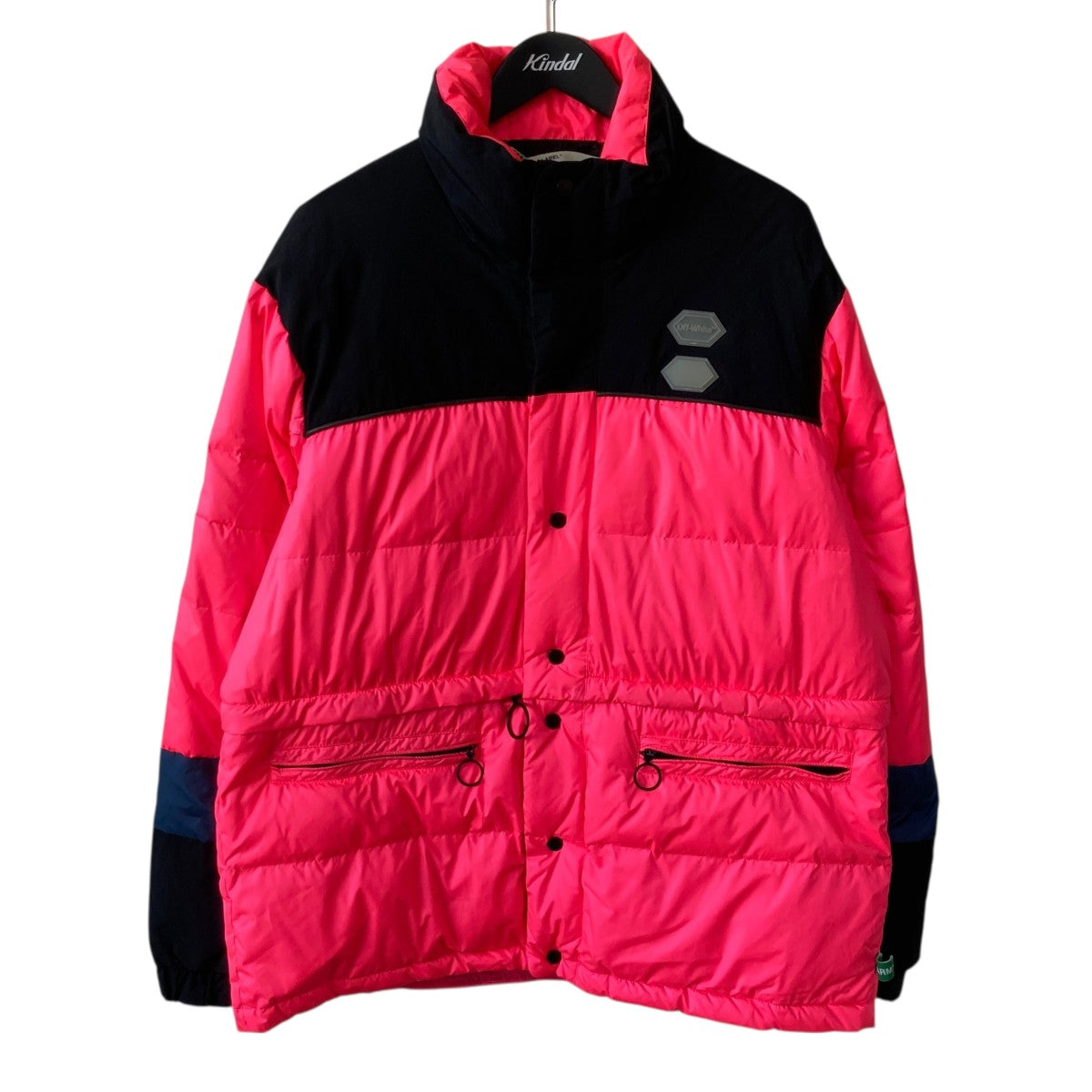 Off-White Puffer All Over Down Jacket Pink - Pre-owned