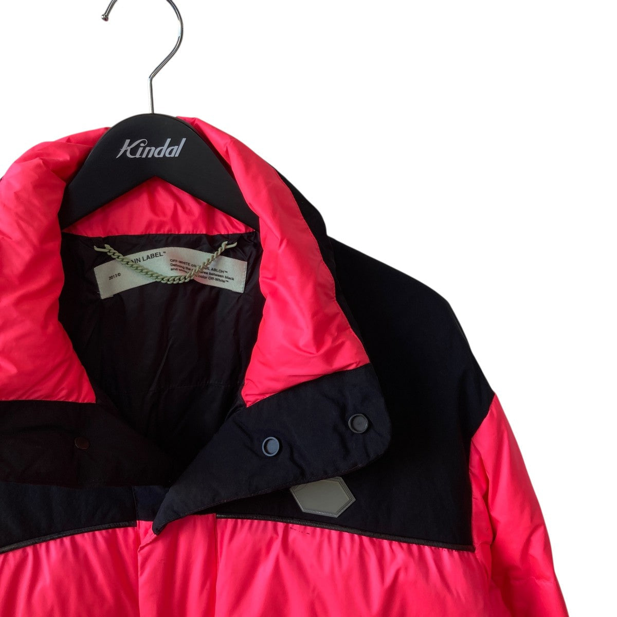 Off-White Puffer All Over Down Jacket Pink - Pre-owned