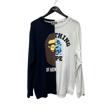 Bape Long Sleeve Tee White - Pre-owned